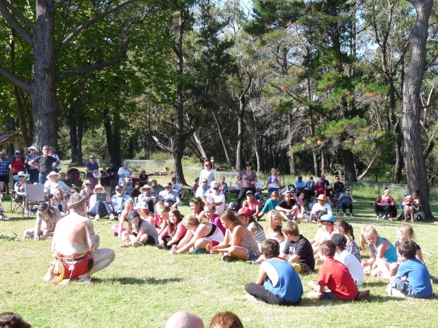 People at Appin Massacre Memorial, 2013